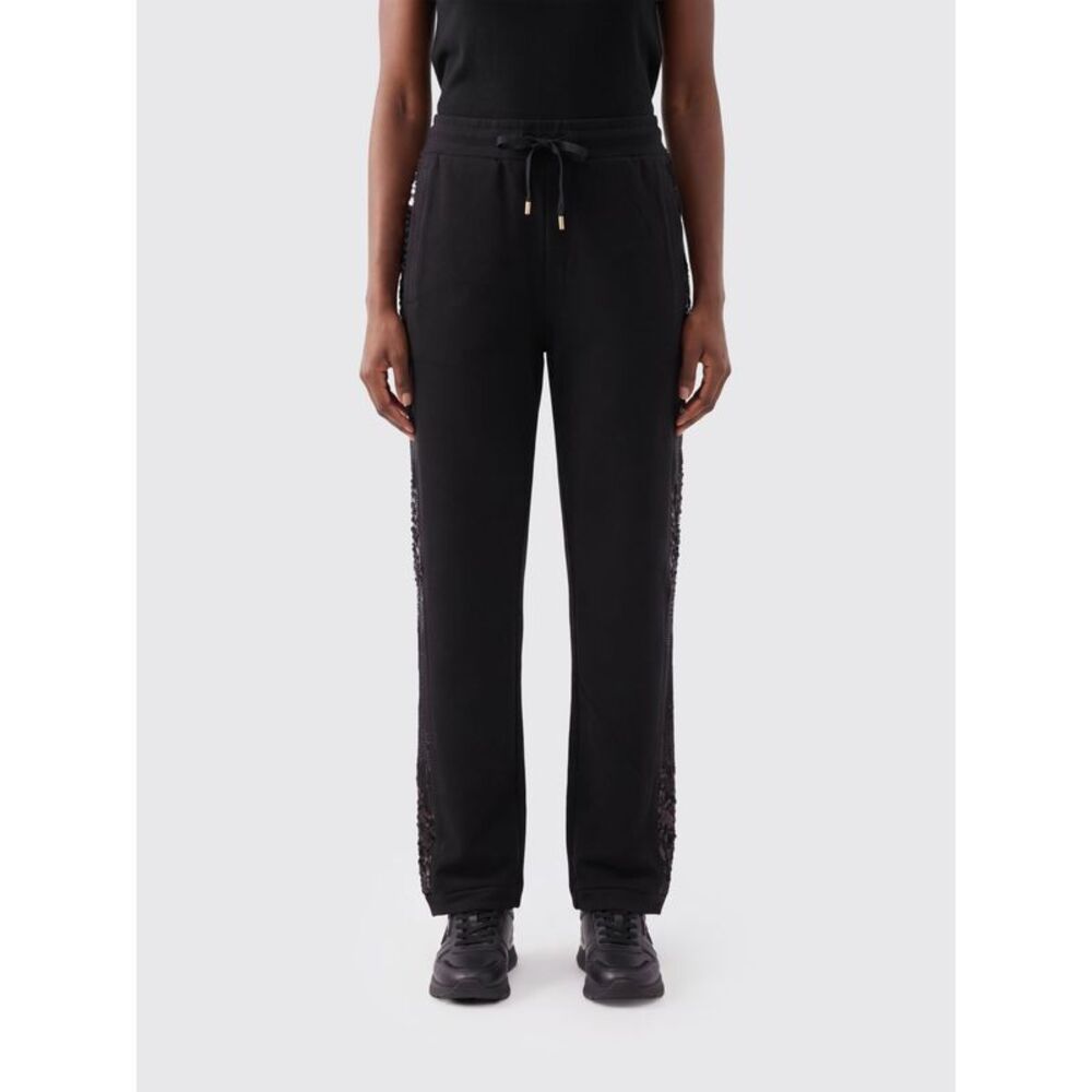 Liu Jo Women Straight-Leg Viscose Jogging Trousers Liu Jo With Sequins